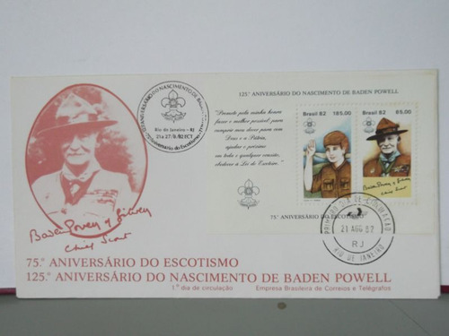 Envelope- 75º Aniversário Do Escotismo - 1982