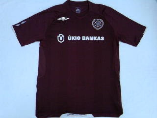 Rara Camisa Hearts Escocia Umbro Oficial Nova - Europeu