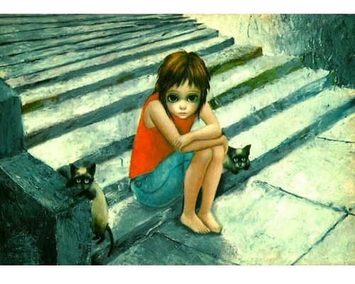 Margaret Keane Cartão Postal Big Eyes - Out After Dark