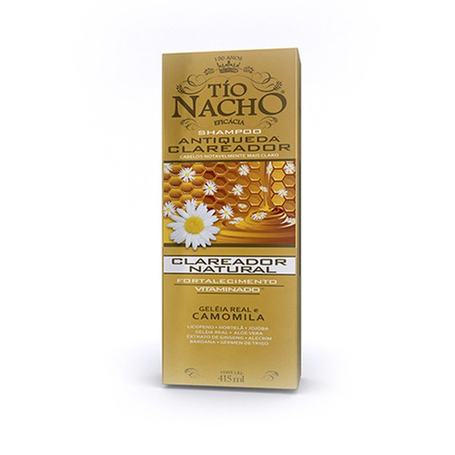 Shampoo Tio Nacho Clareador Geléia Real E Camomila 415 Ml