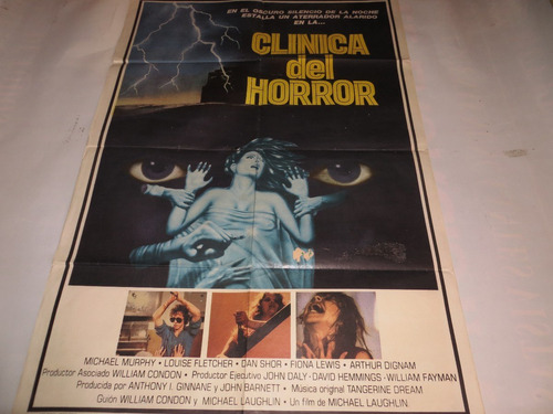 Poster Original De La Pelicula  Clinica Del Horror