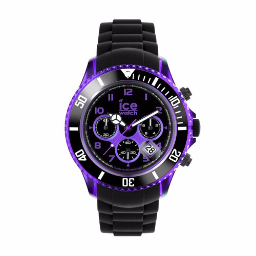 Reloj Ice Watch Electrik Negro Y Morado 53mm Ch.kpe.bb.s.12