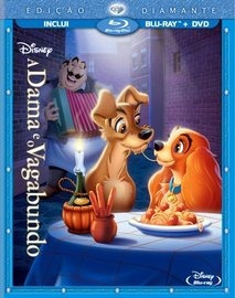 Blu-ray + Dvd A Dama E O Vagabundo Ed Diamante+ Luva Externa