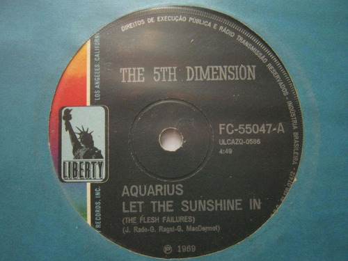 The 5th Dimension Compacto Aquarius Let The Sunshine In
