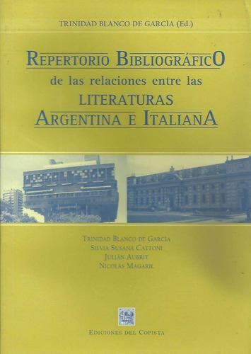 Repertorio Bibliografico Literaturas Argentina  Italiana