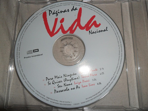 Cd Original Promo Invendavel Novela Paginas Da Vida Nacional