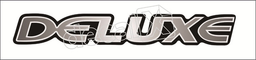 Emblema Adesivo Deluxe Blazer S10 Prata Resinado Bar019