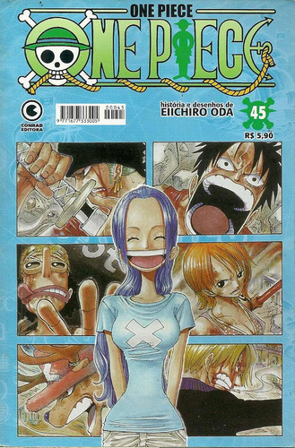 One Piece Nº 45 - Editora Conrad - 116 Páginas Em Português - Capa Mole - 2005 - Bonellihq Cx137 J19