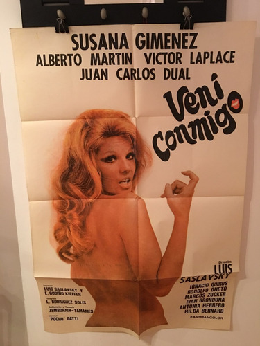 Afiche Original De Cine - Veni Conmigo - Susana Gimenez