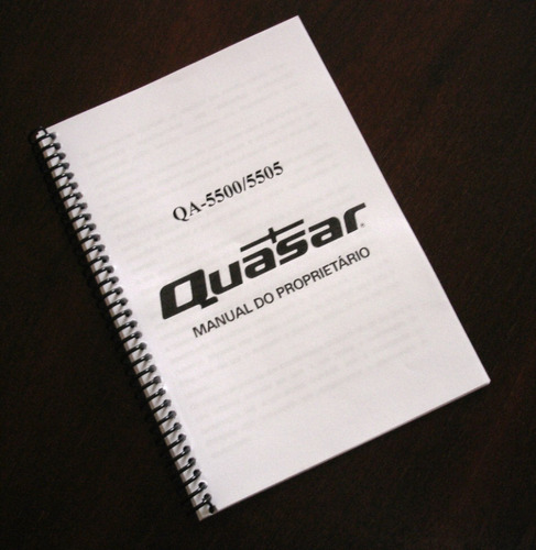 Quasar Qa-5500 Manual De Instruções