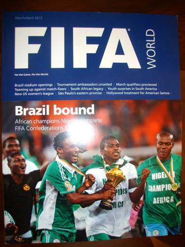 Revista Oficial Fifa World - Edicao Março 2013 - Futebol