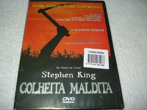 Dvd Colheita Maldita De Stephen King Original