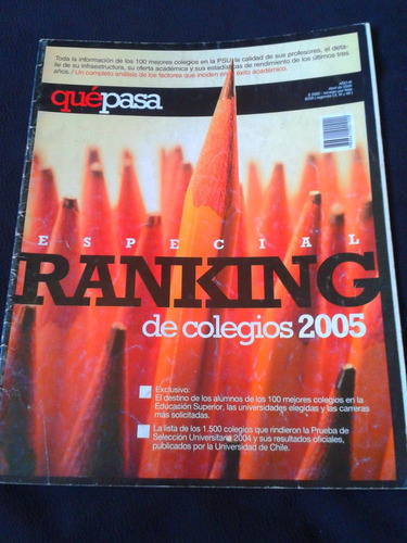 Que Pasa Abril 2005 Especial Ranking Colegios 2005