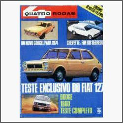 Quatro Rodas Nº 153 - Teste Do Fiat 127 E Dodge 1800 - 1973