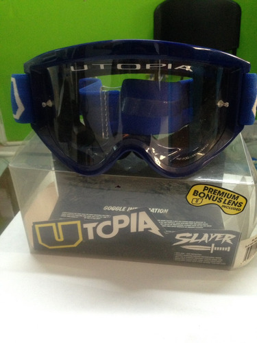 Utopía Lentes Azules Motocross Enduro