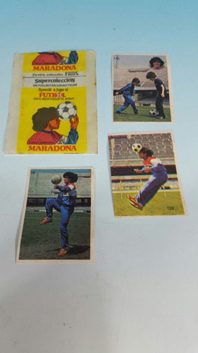 Figuritas Maradona -portada De Sobre + 3 Figuritas