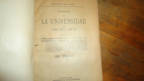 Anales De La Universidad De Chile Cxxx Año 1912