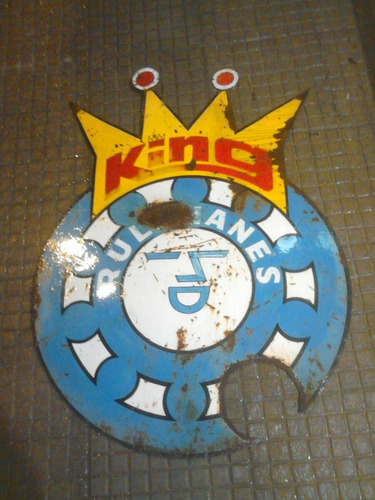 Cartel Chapa Litografíado Rodamiento King