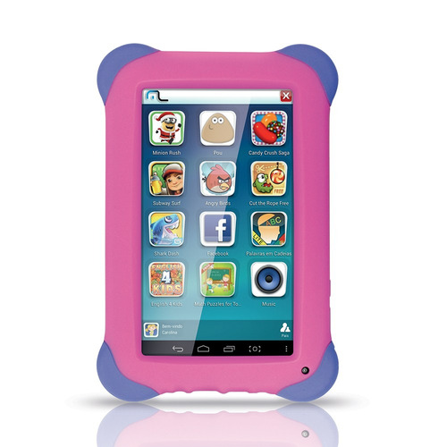 Tablet Infantil Kid Pad Rosa Nb195 Multilaser