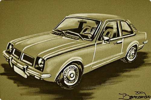 Chevette 1978 Oc / Pintura Em Acrilico Sobre Tela