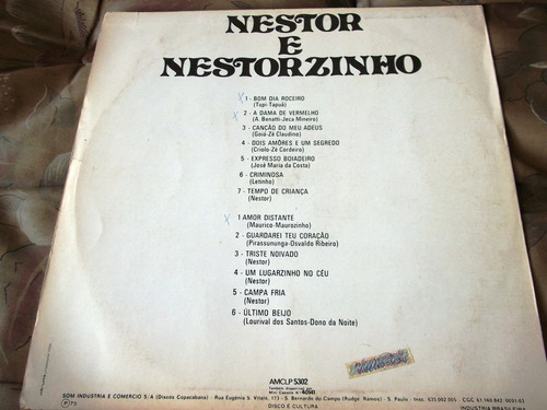 Lp Dupla Nestor Nestorzinho 1975 Beverly Bom Dia Roceiro | MercadoLivre