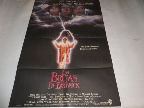 Poster Original De La Pelicula  Las Brujas De Eastwick