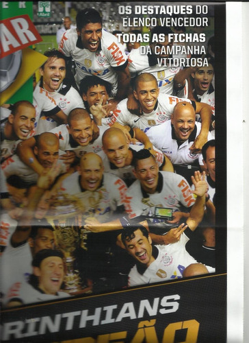 Placar -revista Poster/ Corinthians Campeão Paulista De 2013