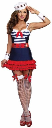 Disfraz Halloween Mujer Adulto Marinera Dreamgirl Talla M