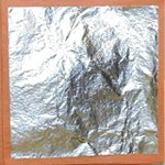 100 Hojas Plata 16x16 Arte Con 1lt Pegamento Y 1lt Barniz