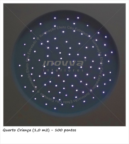 Iluminação Efeito Céu Estrelado Fibra Óptica - 100 Pontos