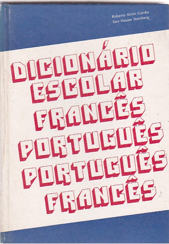 Livro Dicionario Escolar Frances-portugues