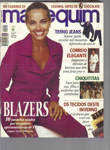 Revista Manequim Nº 460 - Abril/1998 - Ed Abril