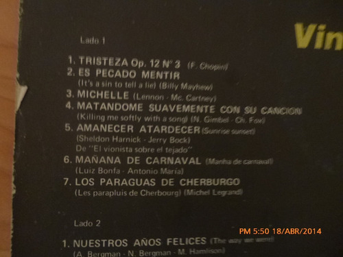 Vinilo Lp De Vincent Morocco -- Perfume De Mujer (u787