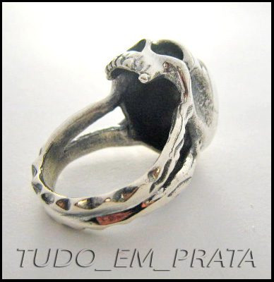 Anel Caveira Kranion Mod.2 Em Prata