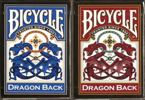 Baralho Bicycle Dragon Back Vermelho Ou Azul - Pôquer Poker
