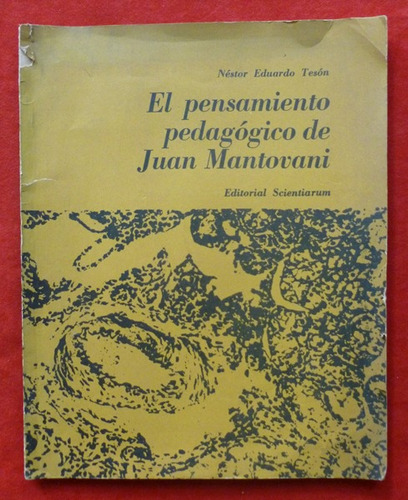 Néstor E. Teson El Pensamiento Pedagógico De Juan Mantovani