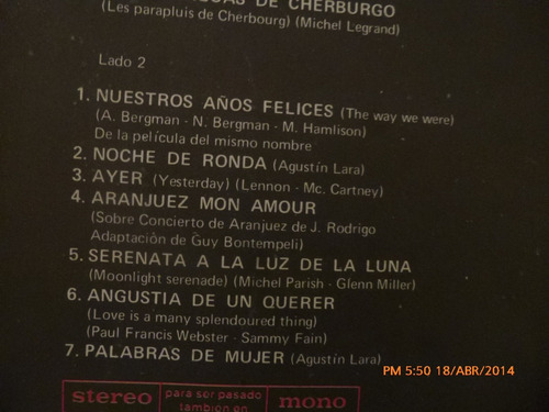 Vinilo Lp De Vincent Morocco -- Perfume De Mujer (u787