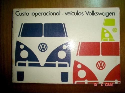 Catalogo Vw Kombi Custo Operaciona Volkswagen Furgão Pick Up