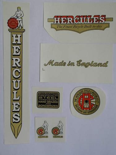 Decalques Hercules-bicicleta Antiga
