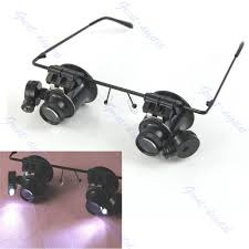 Imagen 5 de 10 de Lente Lupa De Aumento X 20 Con Luces Led Ajustables Solo Env
