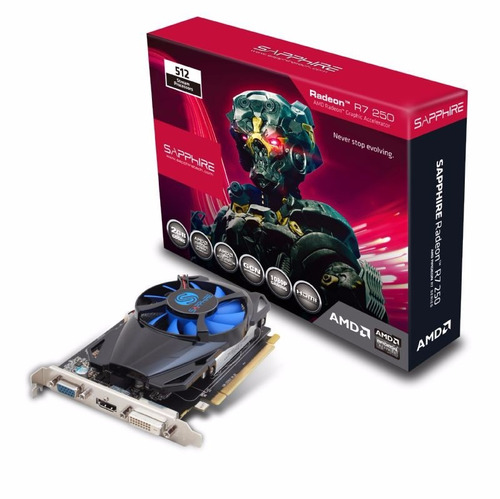 Placa De Video R7 250 1gb Ddr5 Ati Sapphire - Mendoza