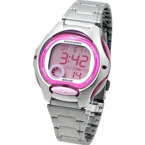 Relogio Casio Lw 200 Aço Rosa 50metros Alar Crono Lw200