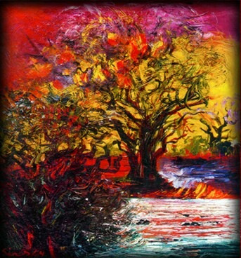 Cuadros Al Oleo Paisajes Espatulado.pinturas Para Sala Hogar