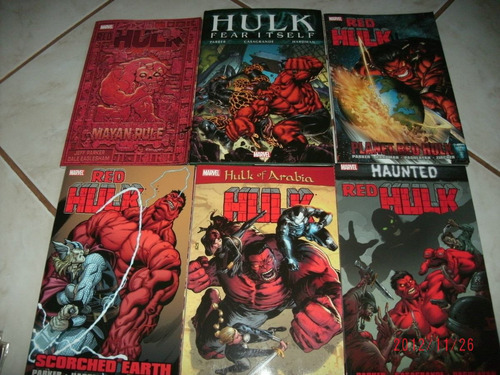 Red Hulk - Lote De 07 Tps Importados
