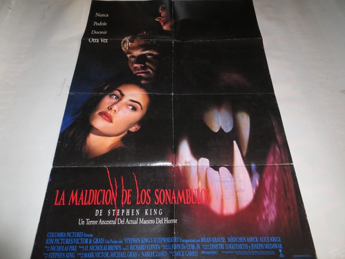 Poster Original De   La Maldicion De Los Sonambulos