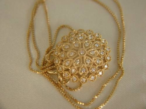 Ivi1388 = Colar Brunner Com Ping. O.amarelo 18k !diamantes!