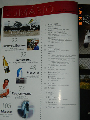 Revista Estilo Lusitano Ed.1 Jan/abr 2011 Adestramento Veter