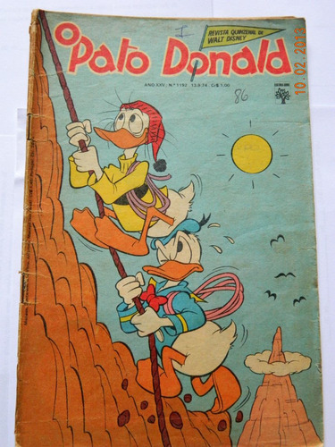Hq Gibi Pato Donald Nº1192 Set 1974 Disney Ed. Abril