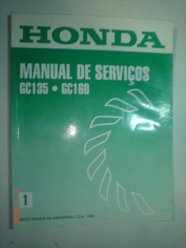 Manual De Serviços Motor Estacionario Honda Gc135 Gc160 Gc