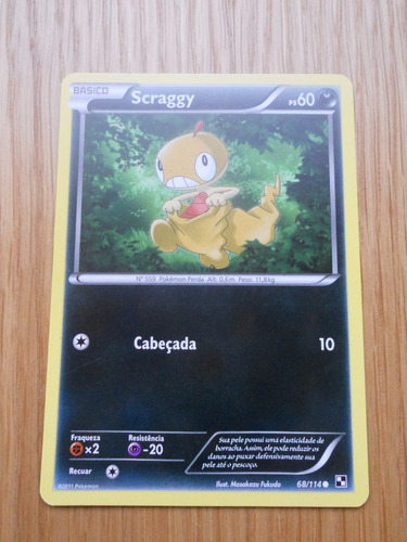 Pokémon Card Game - Black & White Scraggy 68/114